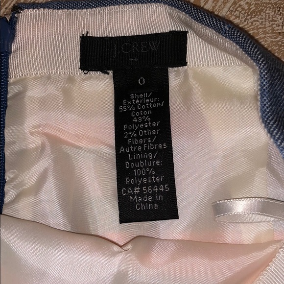 J.Crew skirt size 0 blue coral purple gold - Picture 2 of 3